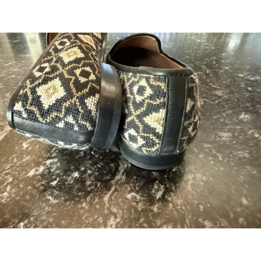 Stubbs & Wootton Palm Beach Needlepoint Loafers Slippers Geometric Women 9.5 - Picture 14 of 16